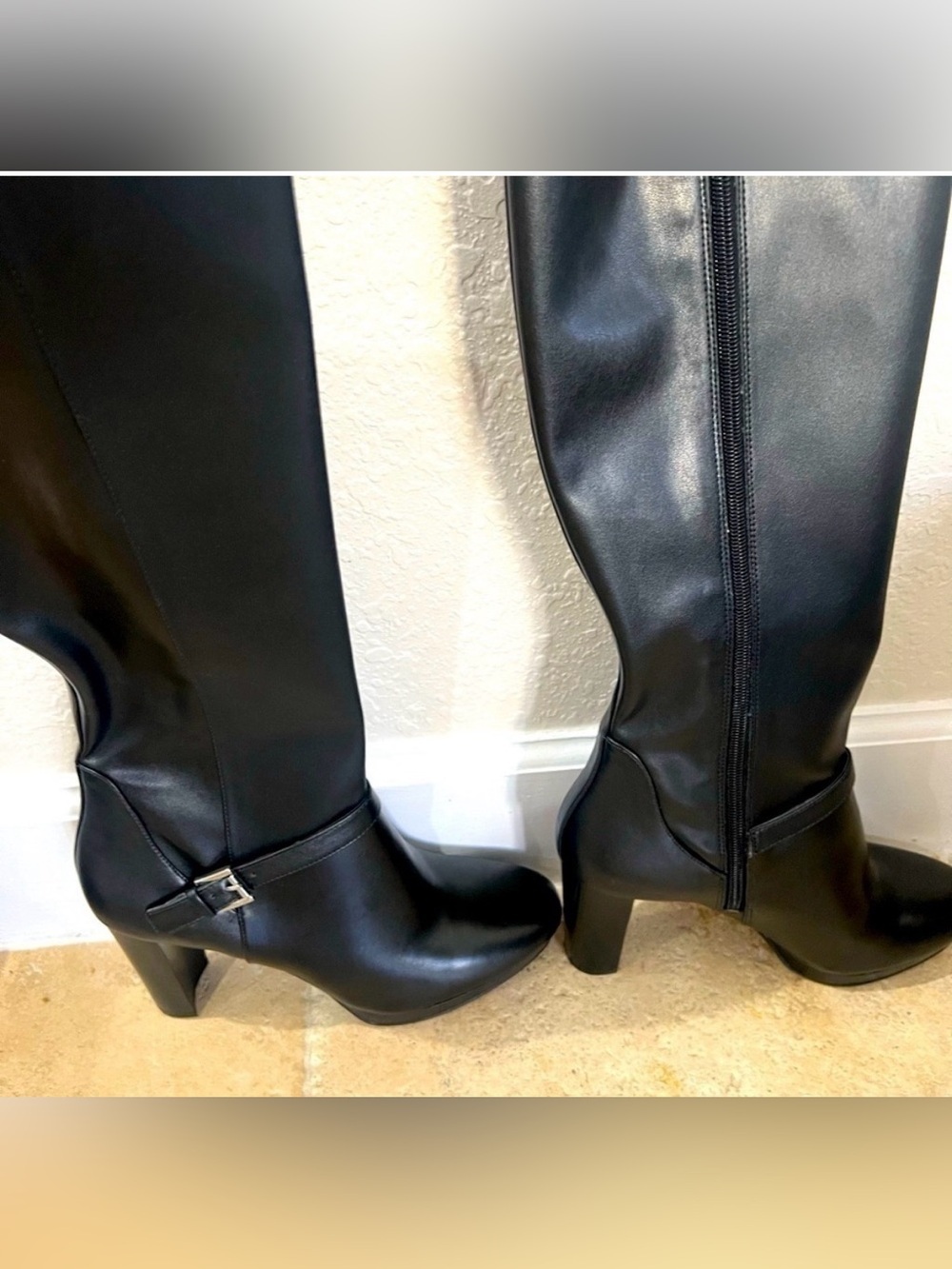 Nine West Kacie Black Knee-High Boots Size 9.5 NWOT